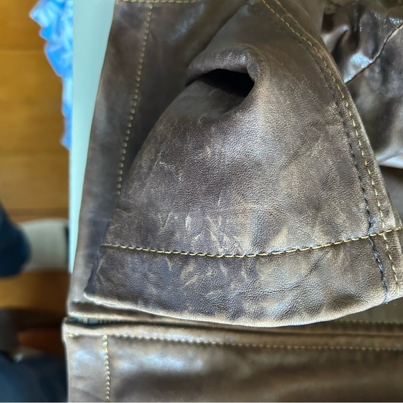 Vintage Danier Men's Brown Leather Thinsulate insulation Jacket Size L - Picture 13 of 13